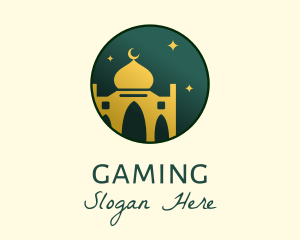 Circle Mosque Badge Logo
