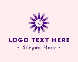 Flower Stand - Lotus Flower Petals logo design