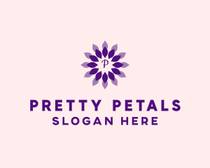 Lotus Flower Petals logo design