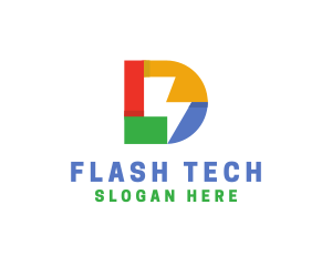 Flash - Flash Lightning Letter D logo design