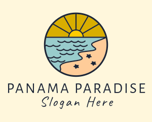 Summer Vacation Island logo design