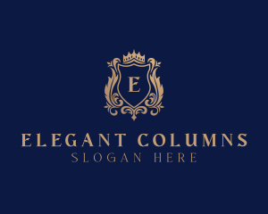 Elegant Regal Shield logo design