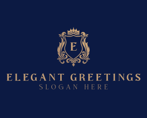 Elegant Regal Shield logo design