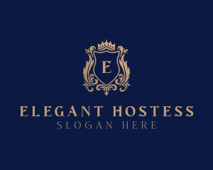 Elegant Regal Shield logo design