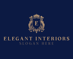 Elegant Regal Shield logo design