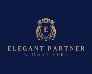 Elegant Regal Shield logo design