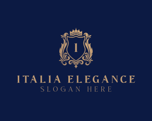 Elegant Regal Shield logo design