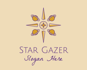 Astrologer - Planet Compass Astrology logo design