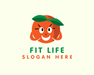 Toy Shop - Happy Orange Fruit logo design