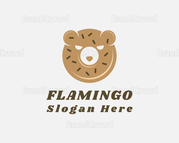 Donut Bear Pastry Logo