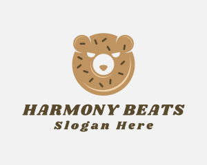 Donut Bear Pastry Logo