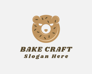 Donut Bear Pastry logo design