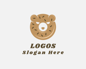 Dessert - Donut Bear Pastry logo design