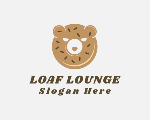 Loaf - Donut Bear Pastry logo design