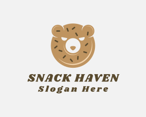 Donut Bear Pastry logo design