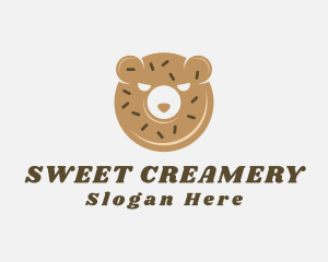 Donut Bear Pastry logo design