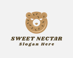 Donut Bear Pastry logo design