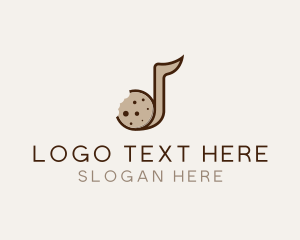 Sweet - Cookie Musical Note Bites logo design