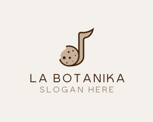 Bake - Cookie Musical Note Bites logo design