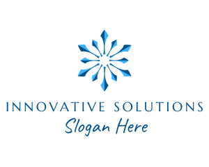 Snowflake Business Pattern  logo design