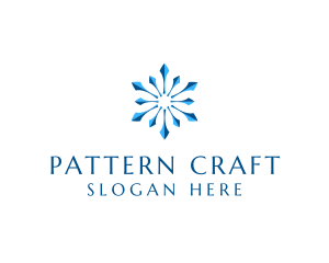 Snowflake Business Pattern  logo design