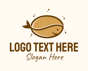 Coffee Bean Fish  Logo