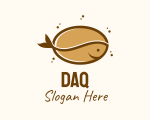 Coffee Bean Fish  Logo