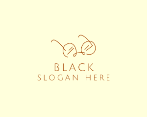 Brown Minimalist Eyeglass logo design