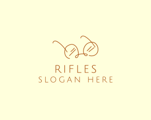 Brown Minimalist Eyeglass logo design