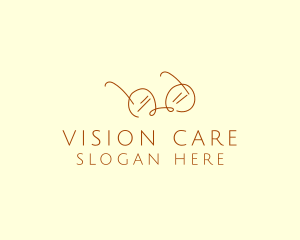 Ophthalmology - Brown Minimalist Eyeglass logo design