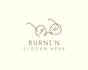 Brown Minimalist Eyeglass logo design