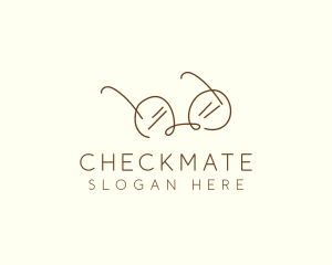 Brown Minimalist Eyeglass logo design