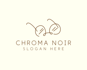 Brown Minimalist Eyeglass logo design