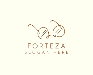 Brown Minimalist Eyeglass logo design