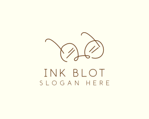 Brown Minimalist Eyeglass logo design