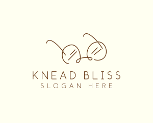 Brown Minimalist Eyeglass logo design