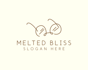 Brown Minimalist Eyeglass logo design