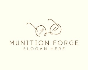 Brown Minimalist Eyeglass logo design