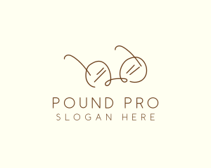 Brown Minimalist Eyeglass logo design