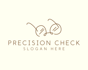 Brown Minimalist Eyeglass logo design