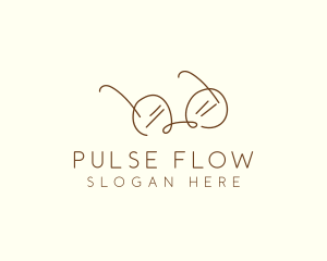 Brown Minimalist Eyeglass logo design