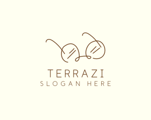 Brown Minimalist Eyeglass logo design