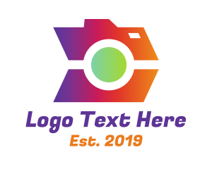 Photographer - Fast Gradient Camera logo design