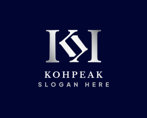 Luxury Hotel Lifestyle Letter KK logo design