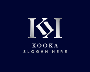 Luxury Hotel Lifestyle Letter KK logo design