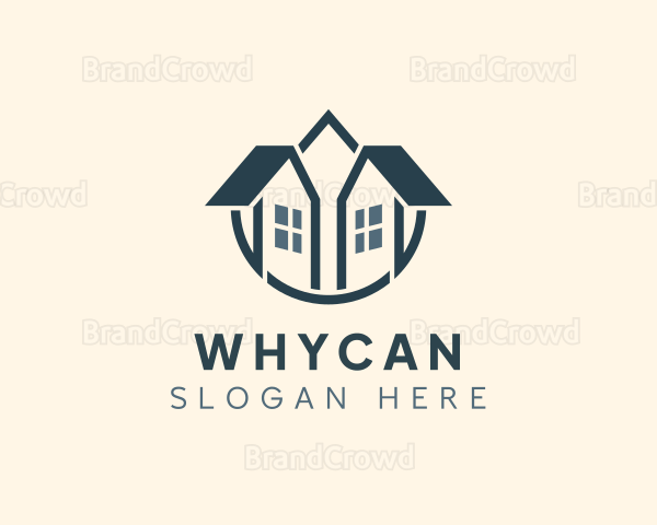 Village House Structure Logo