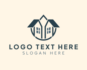 Contractor - Village House Structure logo design