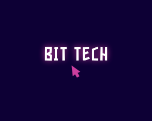 Neon Tech Click logo design