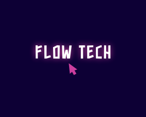 Neon Tech Click logo design