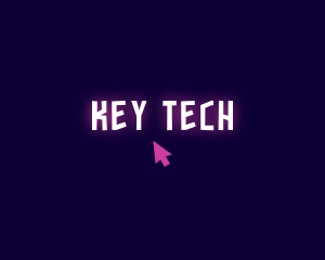 Neon Tech Click logo design